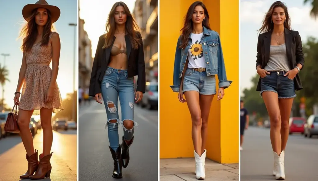 41 Look com Bota Texana: 30 Combinações que Transformam Seu Visual