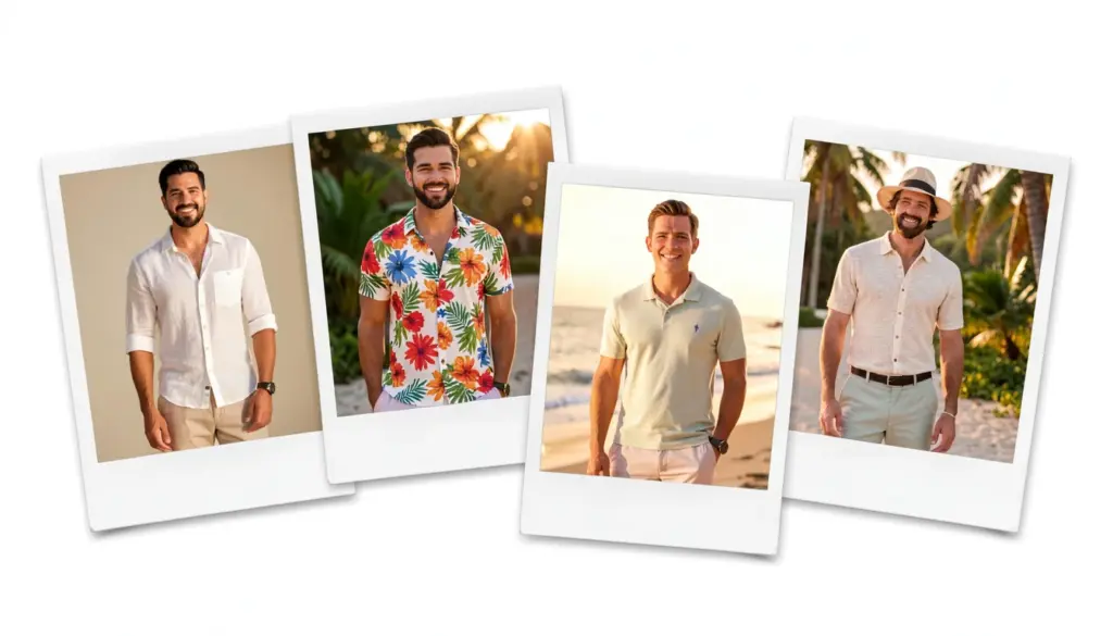 32 Ideias de Look Masculino Natal para Arrasar no Calor 2026 32 Ideias de Look Masculino Natal para Arrasar no Calor 2026